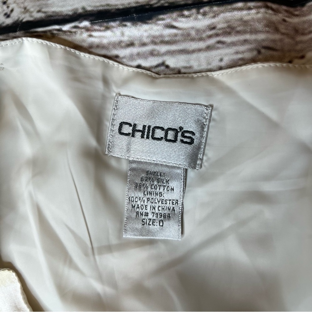 Chico's Silk Floral Print Skirt Size 0 (S) - Picture 2 of 9